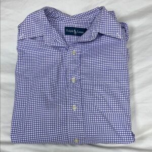 Ralph Lauren Men's Purple Gingham Shirt